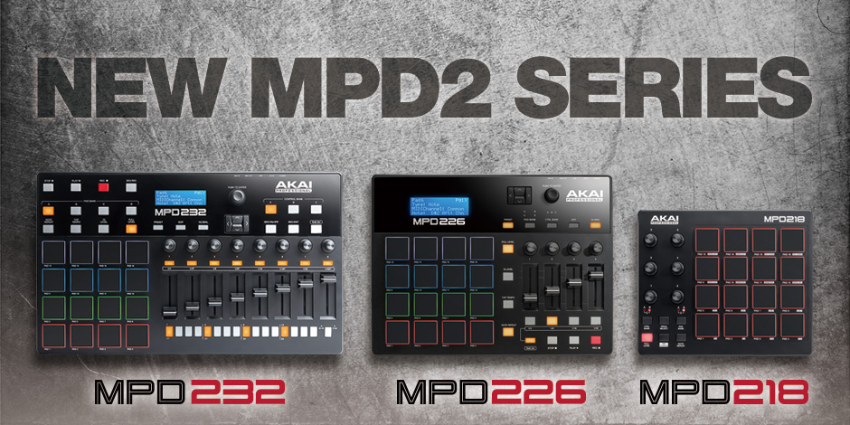 AKAI MPD232 MIDIパッドコントローラー MPD232 Step Sequncer With MIDI Pads | Akai Pro